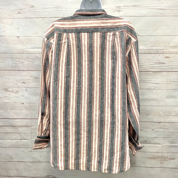 Frame Linen Striped Oversized Shirt - Picture 2 of 10